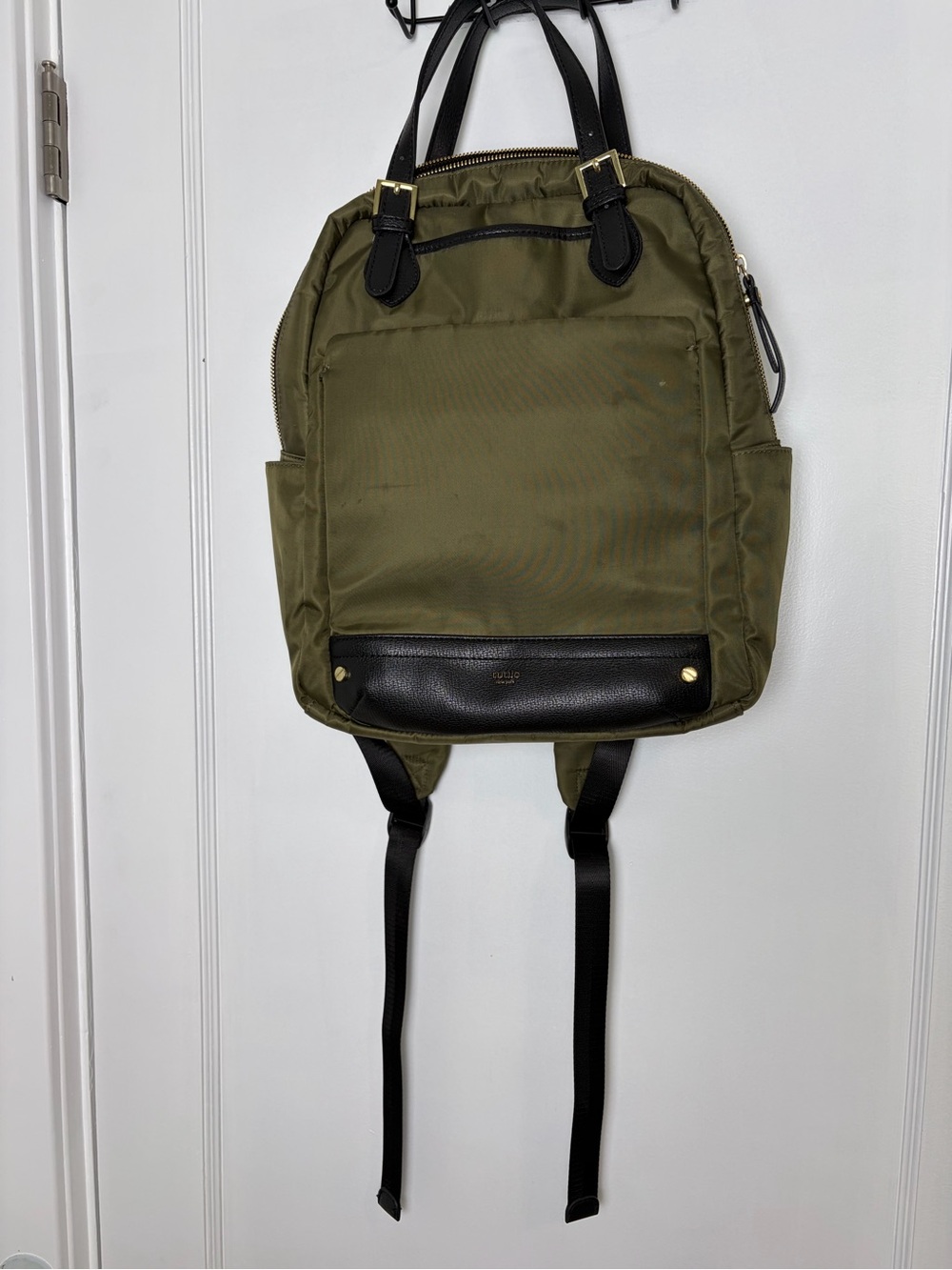 Tutilo nylon army green backpack